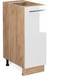 Apothekerschrank Vicco Fame-Line Wei&szlig; Hochglanz 30 cm ohne Arbeitsplatte, Model