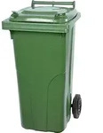 PROREGAL 2-Rad-M&uuml;lltonne MGB | HDPE-Kunststoff | HxBxT 94,5x48x54cm | 120...