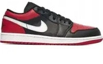 Schuhe Nike Air Jordan 1 Low 553558066 - Schwarz/Wei&szlig;/Rot - 40