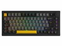 Akko 5075S Schwarz & Gold RGB Mechanische Gaming Tastatur ISO-DE Linearer...