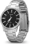 Casio Uhr Edelstahl Herren Armbanduhr MTP-1303PD-1AVEG - Silber/Schwarz