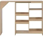vidaXL Bartisch mit Beweglichem Regal Eichenbraun 138x39x110 cm - Braun