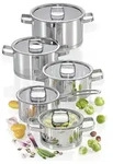 K&Uuml;CHENPROFI Topf-Set SAN REMO, 5-tlg. COOK - Grau
