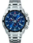 Swiss Alpine Military by Grovana 7043.9235 Star Fighter Chrono blau Herren Uhr...
