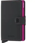Secrid Matte Miniwallet -lompakko, musta/fuksia - Schwarz