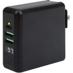 MANHATTAN 4in1 Reiseladeger&auml;t und Powerbank 8.000mAh - Schwarz