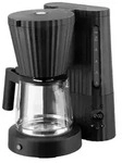 Alessi - Pliss&eacute; Filterkaffeemaschine, schwarz - Schwarz