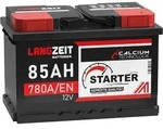 LANGZEIT Autobatterie 85Ah 12V 780AEN Starterbatterie +30% mehr Leistung ersetzt