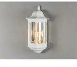 LED Au&szlig;enwandleuchte, Au&szlig;enwandlaterne Landhausstil, Fassadenbeleuchtung Wei&szlig;