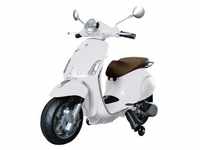 TPFLiving Elektro-Kindermotorrad Vespa Primavera weiß - Kindermotorrad elektro...