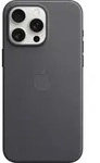 Apple Feingewebe Case iPhone 15 Pro Max schwarz - Grau