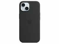iPhone 15 Silikon Case mit MagSafe - Schwarz