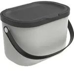 Rotho Biom&uuml;lleimer 3,2 L Albula - M&uuml;lleimer 22,2 x 17,2 x 14,7 cm - Abfalleimer mit