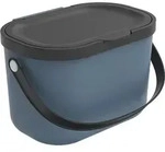 Rotho Biom&uuml;lleimer 3,2 L Albula - M&uuml;lleimer 22,2 x 17,2 x 14,7 cm - Abfalleimer mit