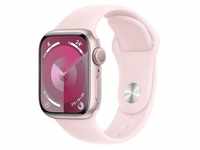 Apple Watch Series 9 Aluminium Rosé Rosé 45 mm ML 150-200 mm Umfang Hellrosa GPS