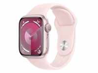Apple Watch Series 9 Aluminium Rosé Rosé 41 mm ML 150-200 mm Umfang Hellrosa GPS