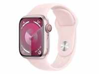 Apple Watch Series 9 Aluminium Rosé Rosé 41 mm ML 150-200 mm Umfang Hellrosa GPS +