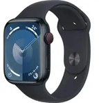 Apple Watch 9 Cell 45mm Alu Mitternacht Sportarmband M/L - Dunkelblau