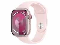 Apple Watch Series 9 Aluminium Rosé Rosé 45 mm SM 130-180 mm Umfang Hellrosa GPS +