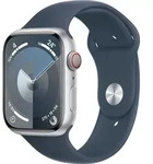 Apple Watch 9 Cell 45mm Silber Alu Blau Sportarmb. M/L - Silber