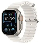 Apple Watch Ultra 2 49mm Wei&szlig; Ocean Armband - Silber