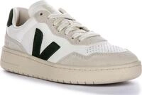 Damen Sneaker aus Leder Veja V 90 mit seitlichem OT Lederlogo und Wildlederpanel in
