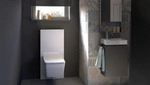 Geberit Monolith Sanit&auml;rmodul f&uuml;r Stand-WC, 114cm, Wasseranschluss hinten mittig,