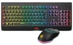 Tastatur Krom NXKROMKBLSP Schwarz Bunt Qwerty Spanisch - Schwarz