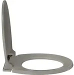 vidaXL Toilettensitz mit Absenkautomatik Grau Oval - Grau