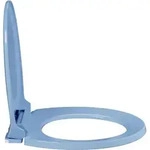 vidaXL Toilettensitz mit Absenkautomatik Quick-Release Blau Oval - Blau
