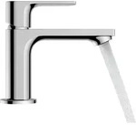 hansgrohe Rebris E Einhebel-Waschtischarmatur 80, mit Ablaufgarnitur, Ausladung: