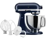 KitchenAid 5KSM125EIB, Standmixer, Navy, Schlagen, Kneten, Mixen, 1,45 m, 4,8...