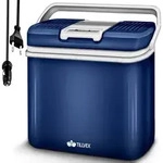 tillvex K&uuml;hlbox elektrisch 24L Blau | Mini-K&uuml;hlschrank 230 V und 12 V f&uuml;r...