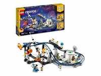 LEGO 31142 Creator 3-in-1 Weltraum-Achterbahn, Bausatz einer Spielzeug-Kirmes mit