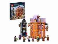 LEGO 76422 Harry Potter Winkelgasse: Weasleys Zauberhafte Zauberscherze, 2-in-1 Set