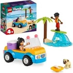 LEGO 41725 Friends Strandbuggy-Spa&szlig; Set mit Spielzeug-Auto, Surfbrett, Mini-Puppen