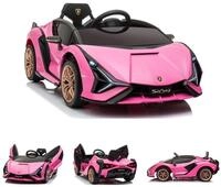 ES-Toys Kinder Elektroauto Lamborghini Sian EVA-Reifen Fl&uuml;gelt&uuml;ren...