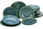 CreaTable, 10688, Sea Breeze Green, Tellerset 18-tlg, Steinzeug - Gr&uuml;n