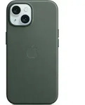 Apple iPhone 15 Plus Feingewebe Case MagSafe Schutzh&uuml;lle Immergr&uuml;n MT4F3ZM/A -