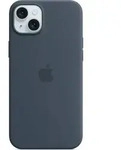 iPhone 15 Plus Silicone Case with MagSafe - Storm Blue - Blau