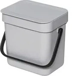 Brabantia Sort & Go Abfallbeh&auml;l. Light Grey 3 L - Grau