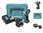 Makita DTS 141 RGJ Akku Impulsschrauber 18 V 40 Nm 1/4" Brushless + 2x Akku 6,0...