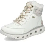Rieker Schn&uuml;r-,Zug-u.Schnallenstiefel in weiss/weiss kombi, Gr. 36 - Creme - 36