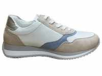 Remonte Sneaker - Weiß / Rose / Hellblau Glattleder Größe: 37 Normal