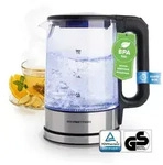 GOURMETmaxx Glas-Wasserkocher LED 1,7l 12053 - Schwarz