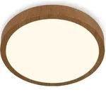 LED Deckenlampe Deckenleuchte Aufbaulampe warmwei&szlig; Holzoptik 24W &Oslash;38cm Briloner -