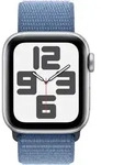 Apple Watch SE GPS+Cell 44mm Alu Silber/Winterblau Sport Loop - Blau