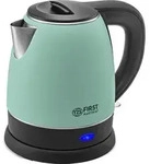 TZS First Austria Edelstahl Wasserkocher, gr&uuml;n-schwarz, 2200W | 1,2 Liter | H&ouml;he