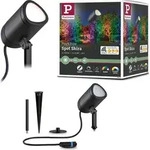 Paulmann Plug & Shine LED Gartenstrahler Shira - Grau/Schwarz