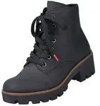 Schn&uuml;rstiefelette Kaltfutter ab 35mm Absatz 79240-00 - Schwarz - 36